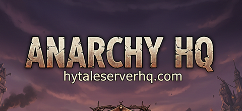 Anarchy ServerHQ - Hytale server banner